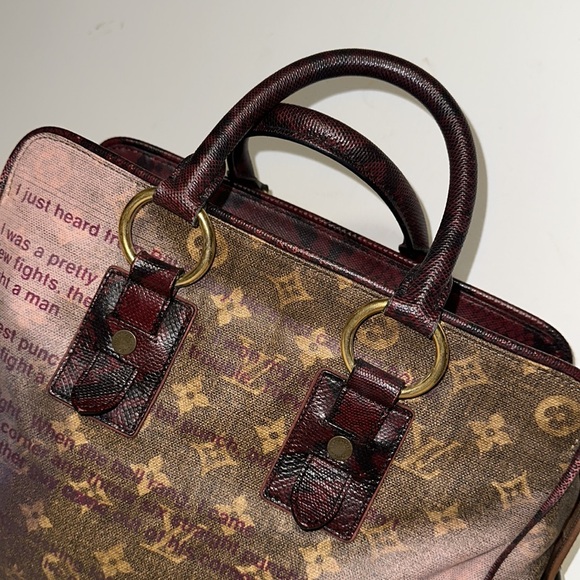 Louis Vuitton Richard Prince Graduate Jokes Bag Boston satchel tote - Picture 5 of 15